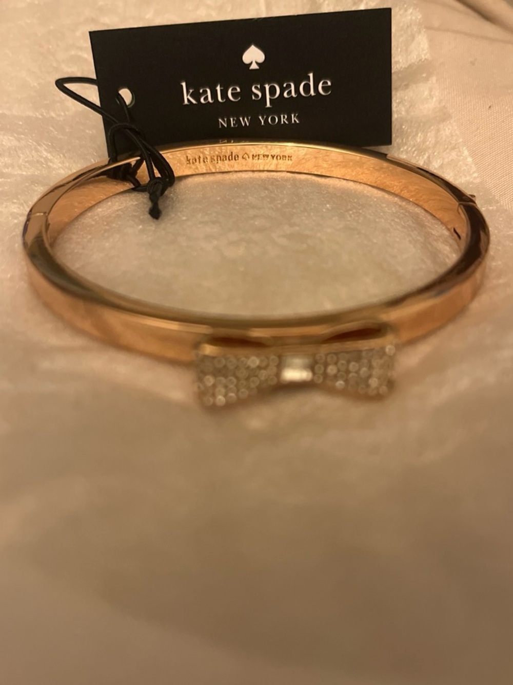 kate spade rose gold bow bangle bracelet